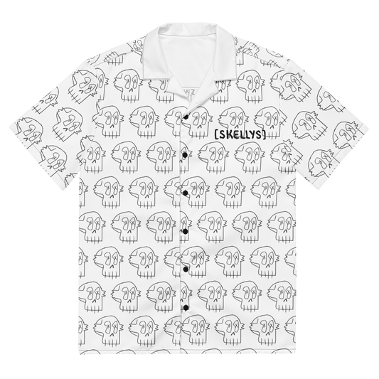 Multi Skull Unisex Button Shirt